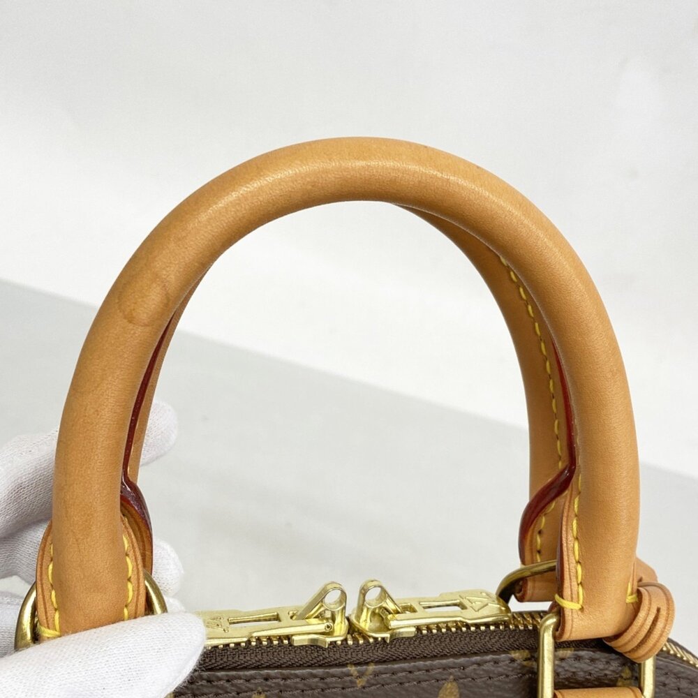 LOUIS VUITTON Authentic Brown Monogram Alma BB Bag - Picture 8 of 10
